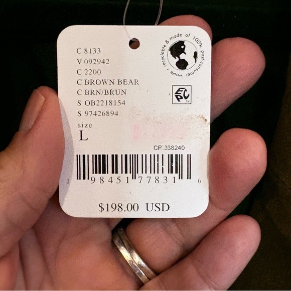 NWT We The Free Paper Cut Faux Blazer In Brown Bear Chocolate Brown - Picture 5 of 12